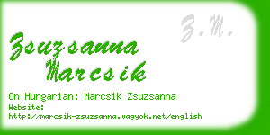 zsuzsanna marcsik business card